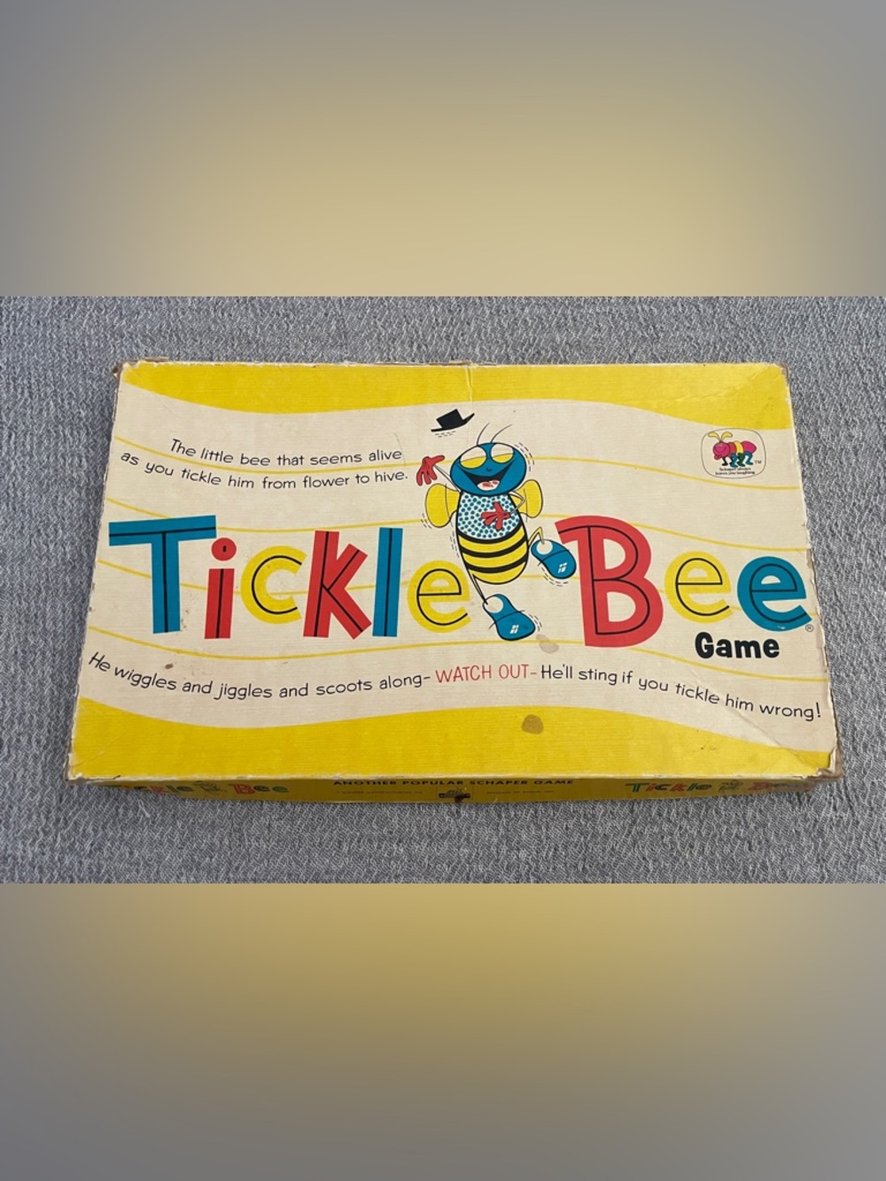 Vintage 1956 Tickle Bee Game Magnetic Maze by Schaper Toys - Complete